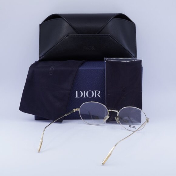 Dior NEODIORO R2U B000 Oval 52mm Eyeglasses - Gold - Picture 7 of 9